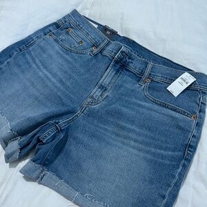 GAP Women's Mid Blue Denim Cutoff Shorts